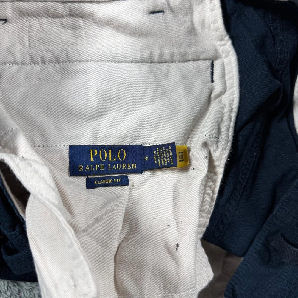 Polo Ralph Lauren Cargo Short Mens 31 Paratrooper Utility Surplus Chino Ripstop